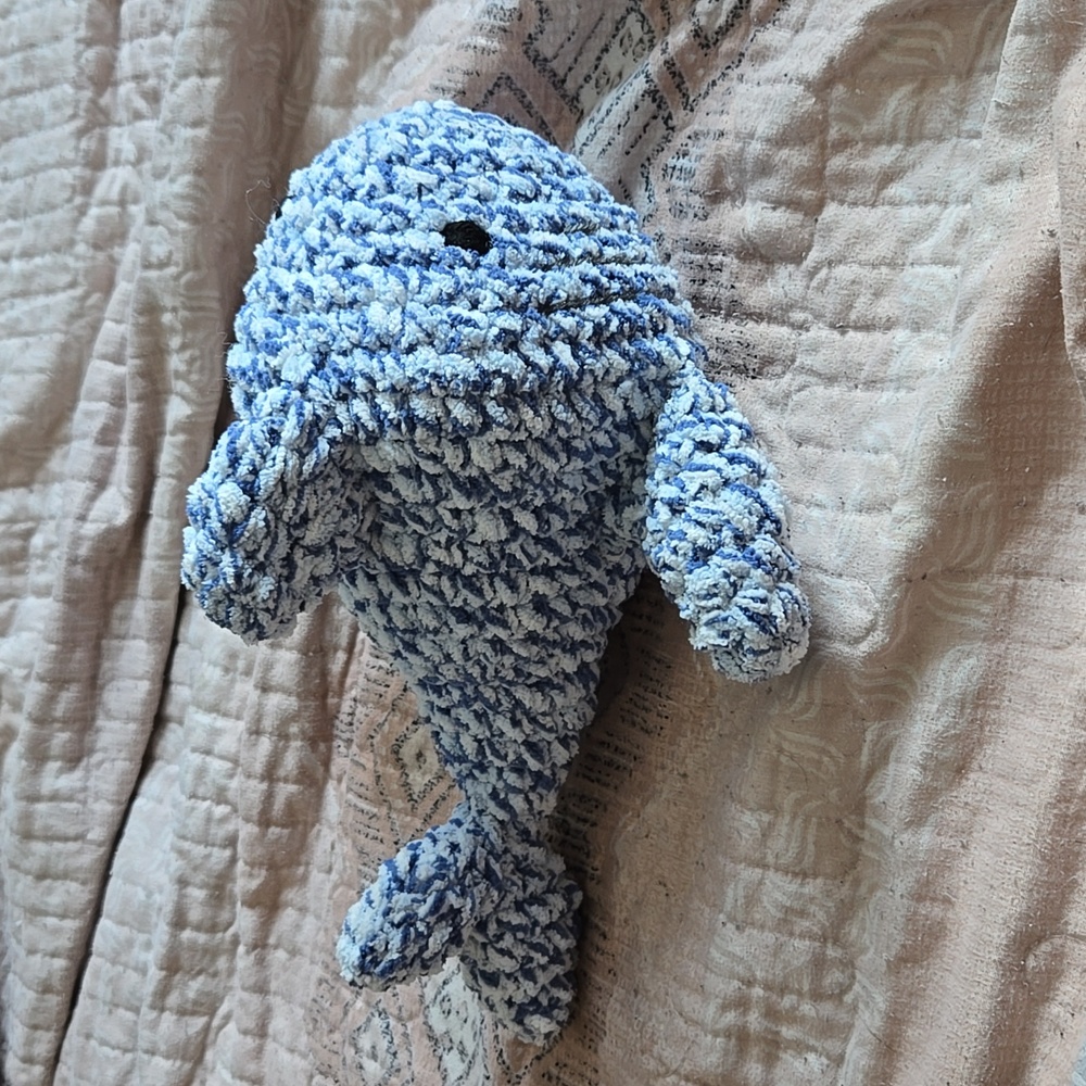 Crocheted shark stuff animal